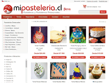 Tablet Screenshot of mipasteleria.cl